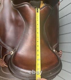 Circle Y Flex-Lite Pleasure/Trail Western Saddle Leather Brown 16 Full QH bars
