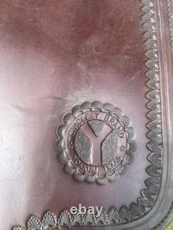 Circle Y Flex-Lite Pleasure/Trail Western Saddle Leather Brown 16 Full QH bars