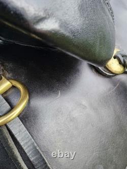 Circle Y Flex Lite Western Saddle. Black With Brass. 16 Inch. X Wide Tree