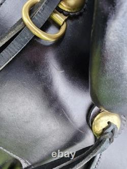 Circle Y Flex Lite Western Saddle. Black With Brass. 16 Inch. X Wide Tree