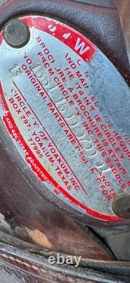 Circle Y Flex Lite Western Saddle Round Skirt 15 Fully Rigged Wide Tree