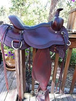 Circle Y Flex Trail Saddle 15 Seat Walnut Horse or Mule