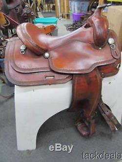 Circle Y Hand Made Reiner Reining Saddle 16 1/2 Used