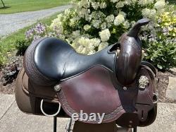 Circle Y High Horse Magnolia Western Trail Saddle 16 seat, Wide Tree