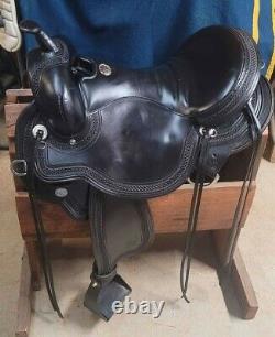 Circle Y Julie Goodnight Blue Ridge Gaited Western Saddle 17 Black