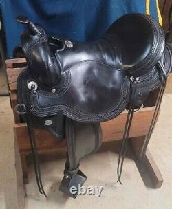 Circle Y Julie Goodnight Blue Ridge Gaited Western Saddle 17 Black