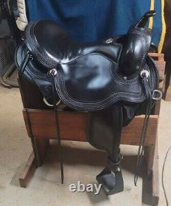 Circle Y Julie Goodnight Blue Ridge Gaited Western Saddle 17 Black