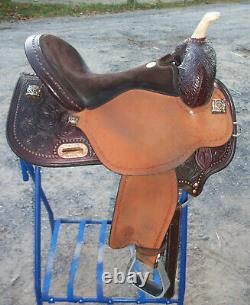 Circle Y Kelly Kaminsky Faith Flex 2 Western Barrel Horse Saddle 16 W FQHB