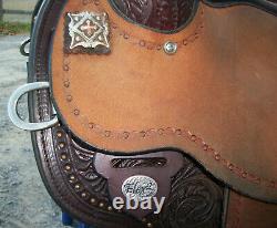 Circle Y Kelly Kaminsky Faith Flex 2 Western Barrel Horse Saddle 16 W FQHB