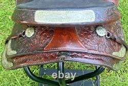 Circle Y Leather Equitation Barrel Saddle Western Trail Show Horse Brown 16 Inch