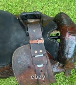 Circle Y Leather Equitation Barrel Saddle Western Trail Show Horse Brown 16 Inch
