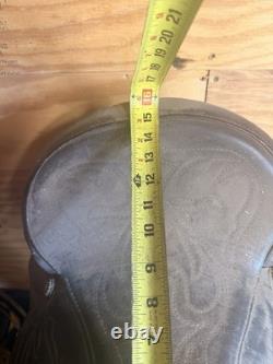 Circle Y Leather Pleasure/Trail Western Saddle 15 inch. FQHB