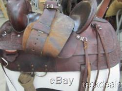 Circle Y Mountain Trail Saddle 16 High Back Fully Rigged Used