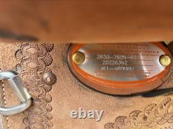 Circle Y, Odessa, 16 in All-Around Suede Leather Western Horse Saddle