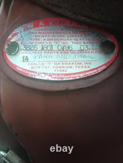 Circle Y Park And Trail Western Pleasure Ranch Saddle 15.5