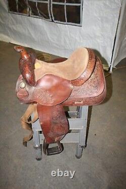 Circle Y Park & Trail 15.5 Brown Western Horse Saddle