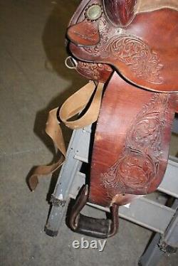 Circle Y Park & Trail 15.5 Brown Western Horse Saddle