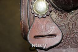 Circle Y Park & Trail 15.5 Brown Western Horse Saddle