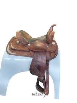 Circle Y Park & Trail Saddle Brown 14 / Approx 6 Gullet USED