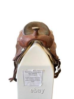 Circle Y Park & Trail Saddle Brown 14 / Approx 6 Gullet USED