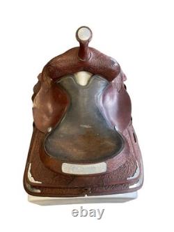 Circle Y Park & Trail Saddle Brown 14 / Approx 6 Gullet USED