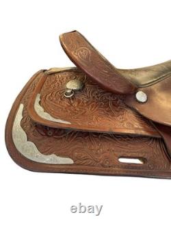 Circle Y Park & Trail Saddle Brown 14 / Approx 6 Gullet USED