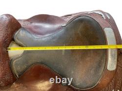 Circle Y Park & Trail Saddle Brown 14 / Approx 6 Gullet USED
