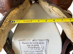 Circle Y Park & Trail Saddle Brown 14 / Approx 6 Gullet USED