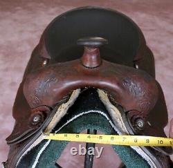 Circle Y Park and Trail 16 Western Saddle Semi QH Bars, Saddle Pad, 2 Cinches