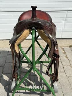 Circle Y Pat Earnheart 17 Western Cutter Saddle