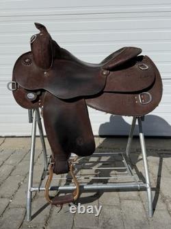 Circle Y Roughout 16 Western Trainer Saddle