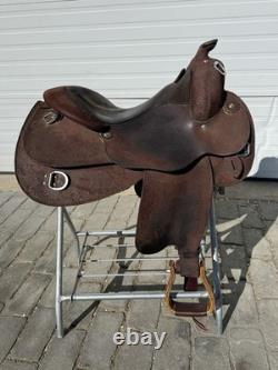 Circle Y Roughout 16 Western Trainer Saddle