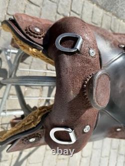 Circle Y Roughout 16 Western Trainer Saddle