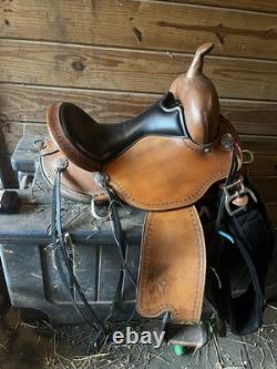 Circle Y Salt River Flex2 Western Trail Saddle 15in