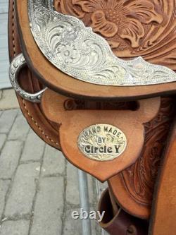 Circle Y Silver Fresh Premium 17 Western Show Saddle