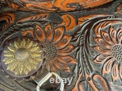 Circle Y Sunflower Flex2 Trail 16 Western Saddle with Matching Tack Set