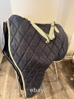 Circle Y Tooled Western Show Saddle with silver very good/excellent condition