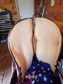 Circle Y Western 16 Flex tree Saddle Semi Quarter horse bars