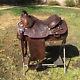 Circle Y Western Equitation Saddle 16 In. Excellent Condition! New Flocking