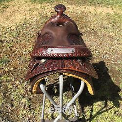 Circle Y Western Equitation Saddle 16 in. Excellent Condition! New Flocking
