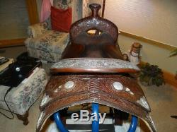 Circle Y Western Equitation Show Saddle with matching Headstall & Breast Collar