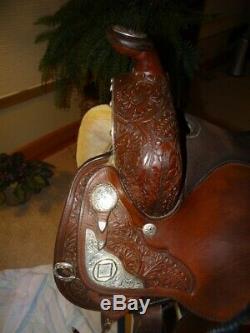 Circle Y Western Equitation Show Saddle with matching Headstall & Breast Collar
