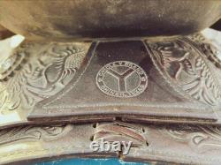 Circle Y Western Show Saddle All-Around Style With Intricate Floral Tooling