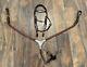 Circle Y Western Tack Set Browband Headstall Breast Collar German Silver