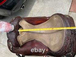 Circle Y western equitation saddle, 15.5 seat, semi QH