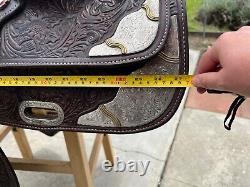 Circle Y western equitation saddle, 15.5 seat, semi QH