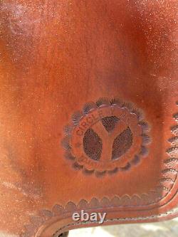 Circle Y western horse saddle