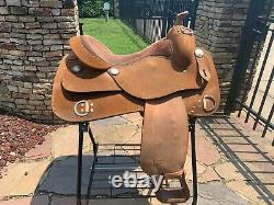 Classic Star PRO-SERIES Western Roughout Training Saddle Made in TX 16 Pleasure