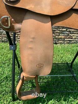 Classic Star PRO-SERIES Western Roughout Training Saddle Made in TX 16 Pleasure