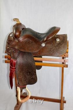 Cleburne Reining 15 Seat FQHB Western Saddle Used